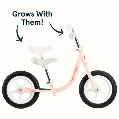 Cub 2 Kids’ Balance Bike (18 months-4 years) | Blush