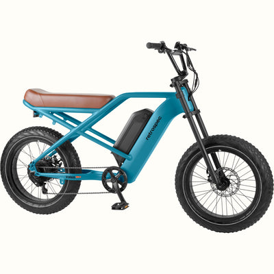 Valen Rev 2 20” Fat Tire Electric Bike | Matte Riptide Blue