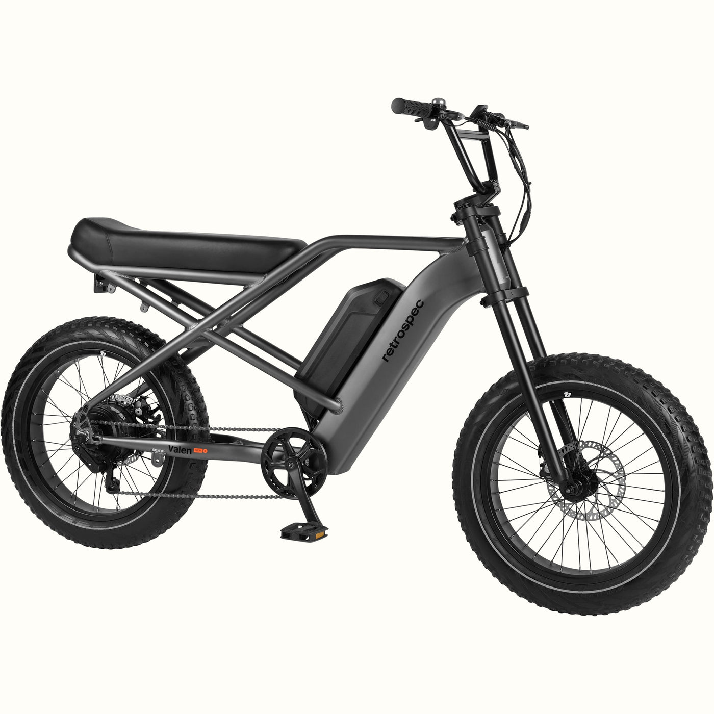 Valen Rev 2 20” Fat Tire Electric Bike | Matte Graphite
