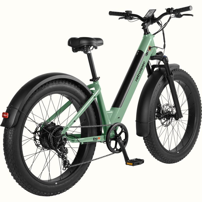 Koa Rev 2 26” Fat Tire Electric Bike - Step Through | Moss