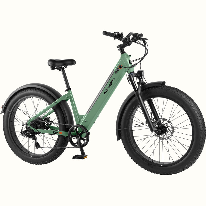 Koa Rev 2 26” Fat Tire Electric Bike - Step Through | Moss