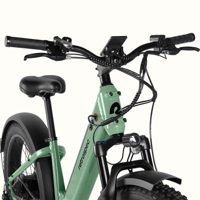 Koa Rev 2 26” Fat Tire Electric Bike - Step Through | Moss