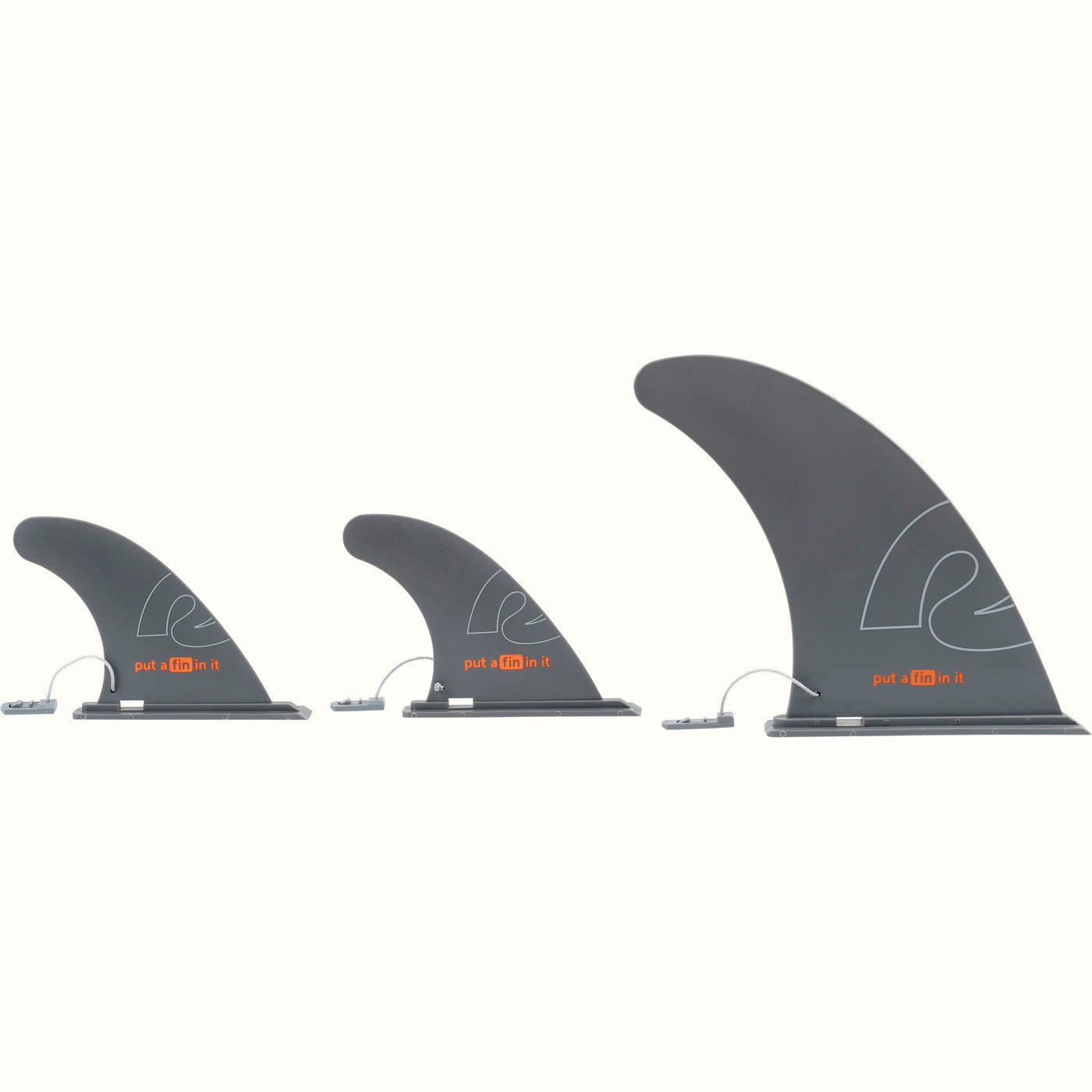 Paddleboard FOUNDER Fins (Set of 3) | Black
