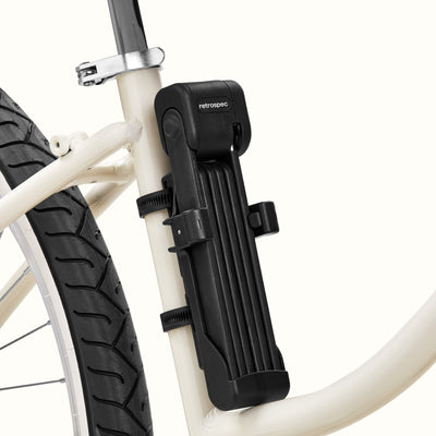 Fortitude Folding Bike Lock With Carrier - 5mm | Black