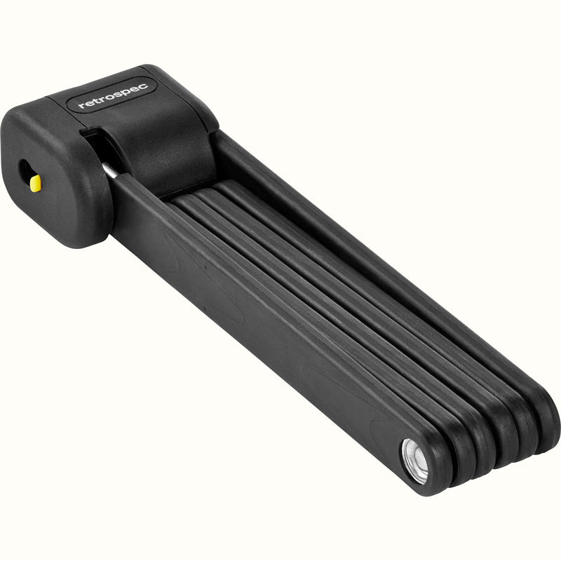 Fortitude Folding Bike Lock With Carrier - 5mm | Black