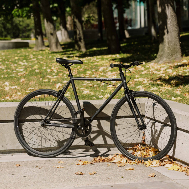 Harper Fixie Bike - Single Speed | Matte Black