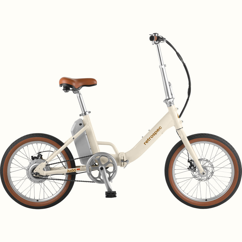 Judd Rev Folding Electric Bike | Eggshell