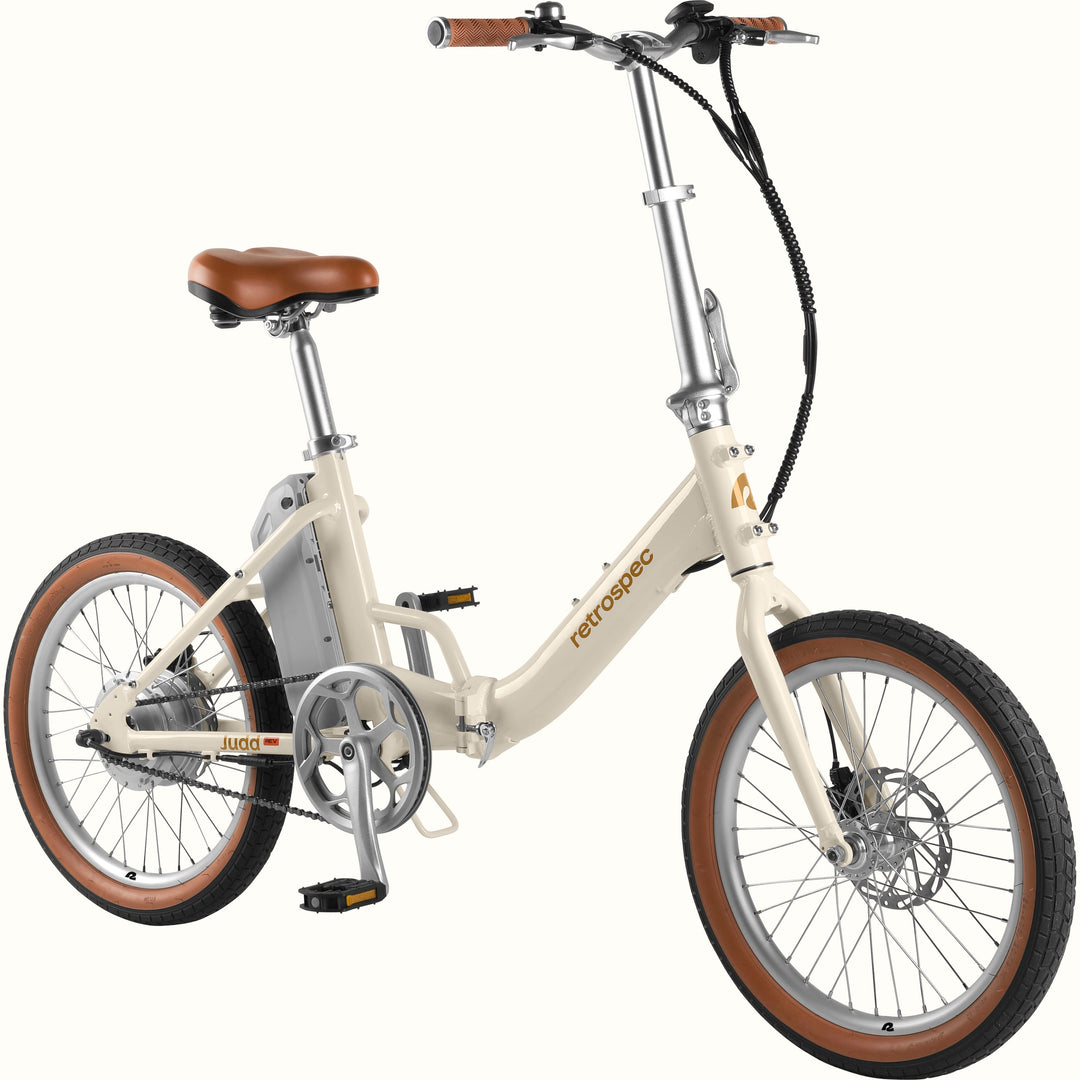 Judd Rev Folding Electric Bike | Eggshell