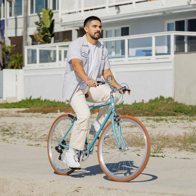 Kinney 7 Speed City Bike | Coastal Blue