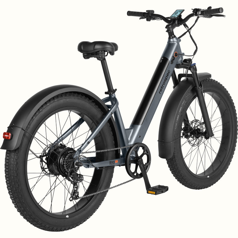 Koa Rev 2 26” Fat Tire Electric Bike - Step Through | Matte Graphite