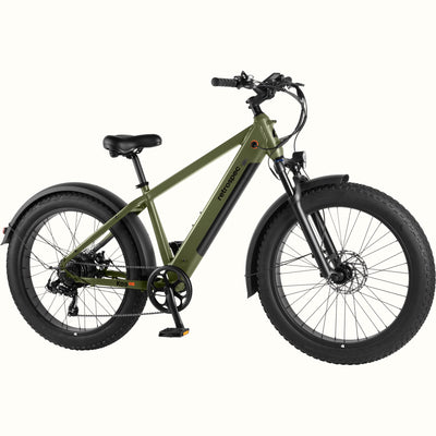 Koa Rev 2 26” Fat Tire Electric Bike | Matte Olive Drab