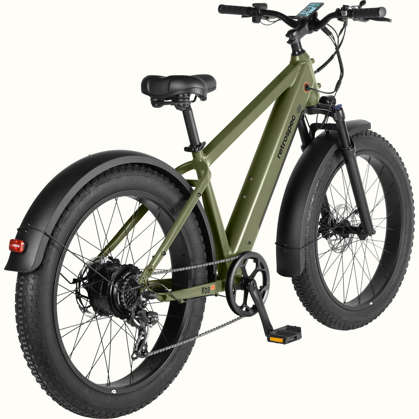 Koa Rev 2 26” Fat Tire Electric Bike | Matte Olive Drab