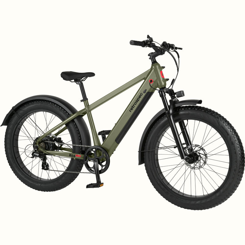 Retrospec Koa Rev 3 Unisex Fat Tire Bicycle Matte Black