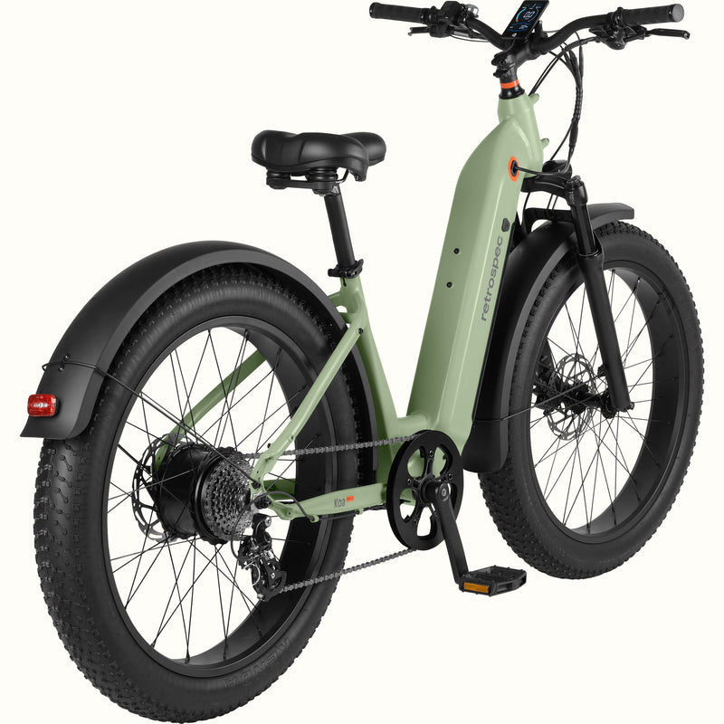 Koa Rev+ 26” Fat Tire Electric Bike - Step Through | Matte Sage