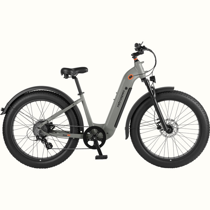 Koa Rev+ 26” Fat Tire Electric Bike - Step Through | Matte Shale