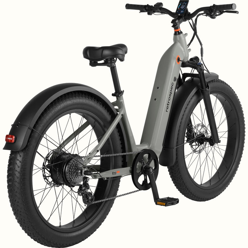 Koa Rev+ 26” Fat Tire Electric Bike - Step Through | Matte Shale