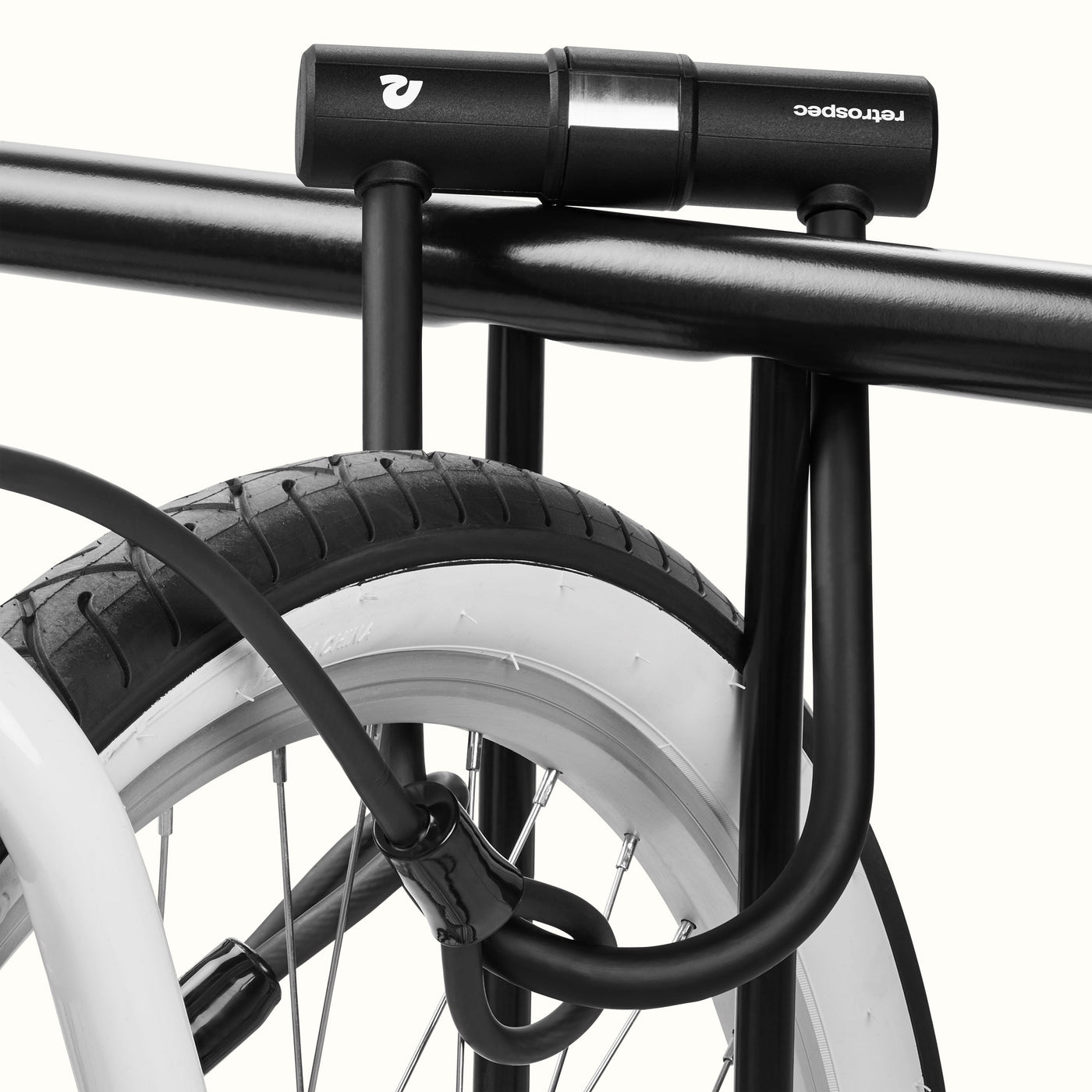 Lookout U-Lock Bike Lock With Cable - 14mm | Matte Black