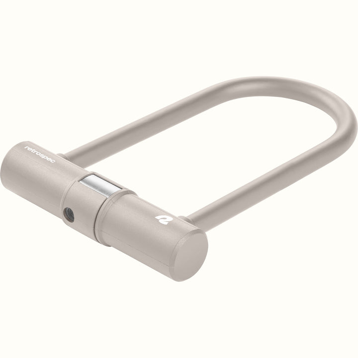 Lookout U-Lock Bike Lock With Cable - 14mm | Matte Bone