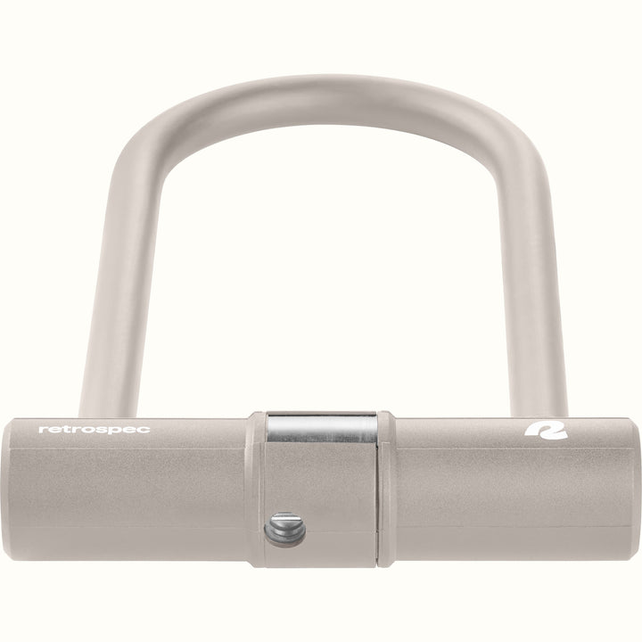 Lookout U-Lock Bike Lock With Cable - 14mm | Matte Bone