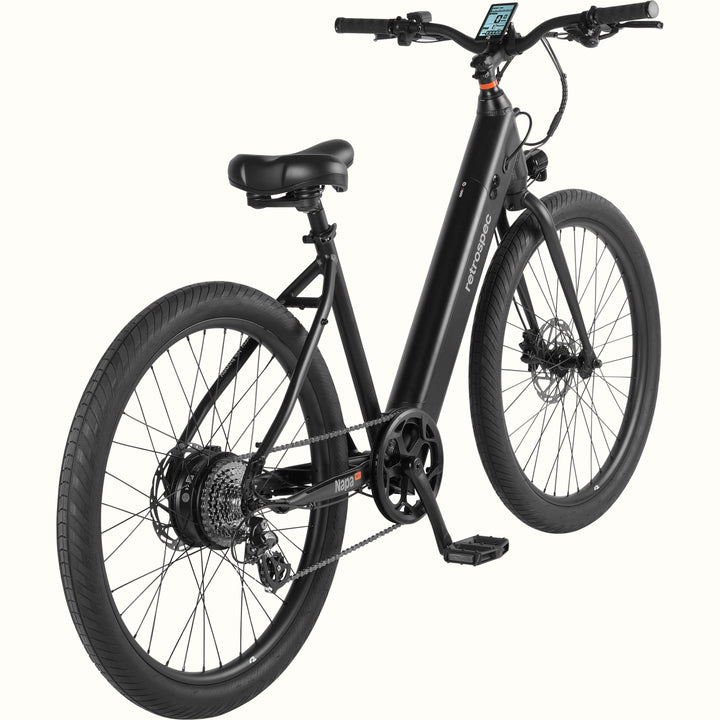 Napa Rev Hybrid/Fitness Electric Bike - Step Through | Matte Black