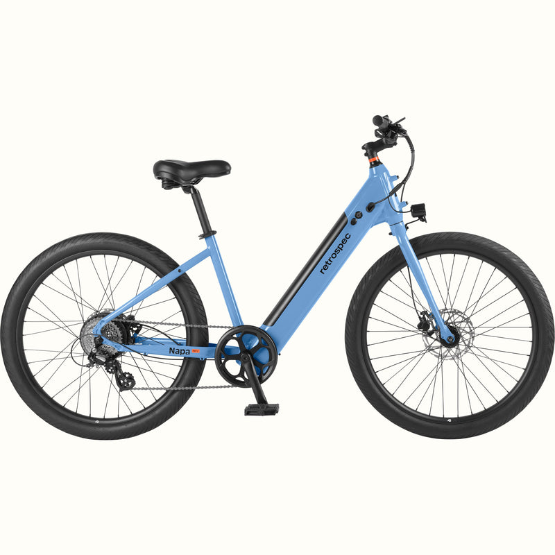 Napa Rev Hybrid/Fitness Electric Bike - Step Through | Bluebell