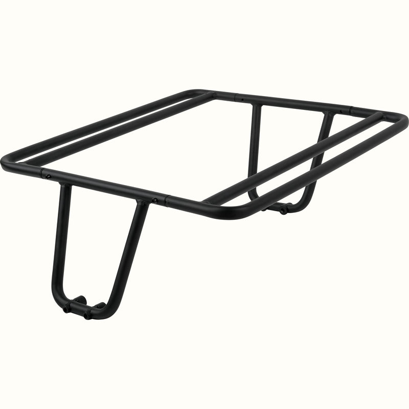retrospec Roo Rev Electric Cargo Bike passenger handrail accessory in black on a white background.