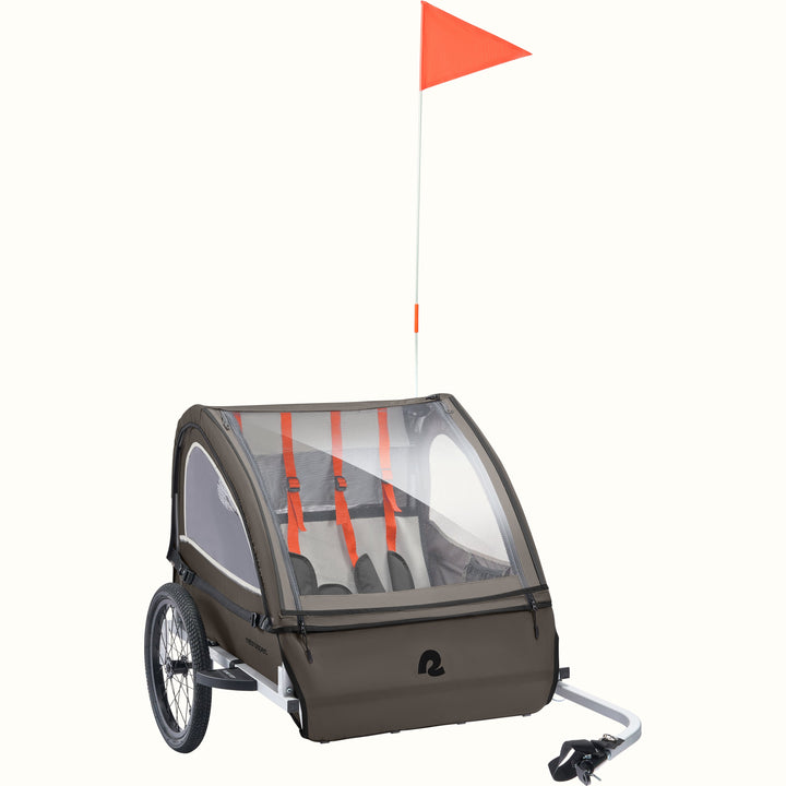 Rover Plus Kids' Bike Trailer - Single/Double | Basalt Double Child