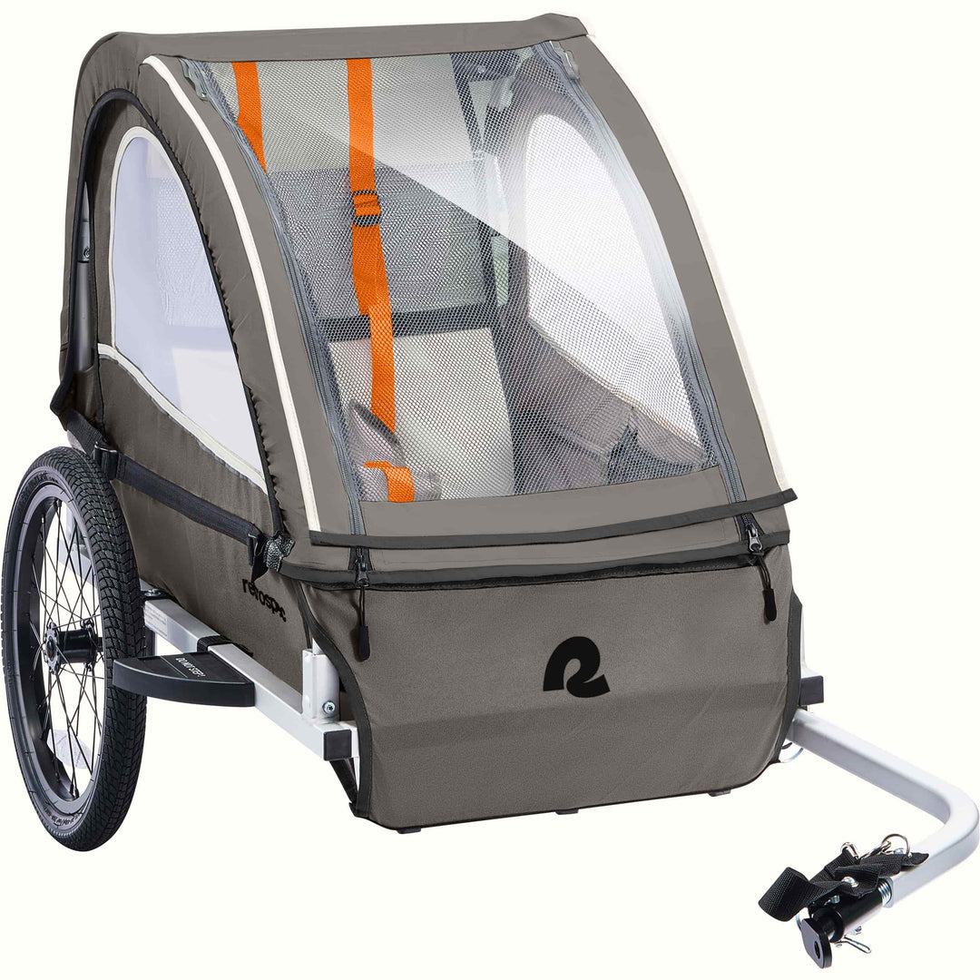 5th Wheel Rv Cover Bicycle Pull-Behind 2-in-1 Pet Trailer And