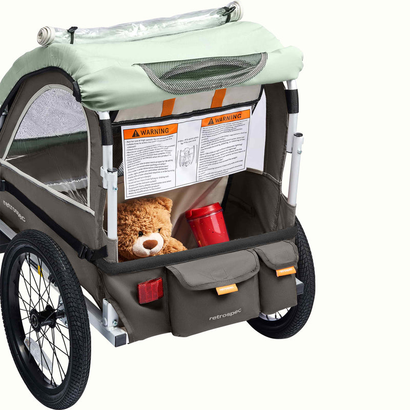 Rover Plus Kids' Bike Trailer - Single/Double | Mint Single Child