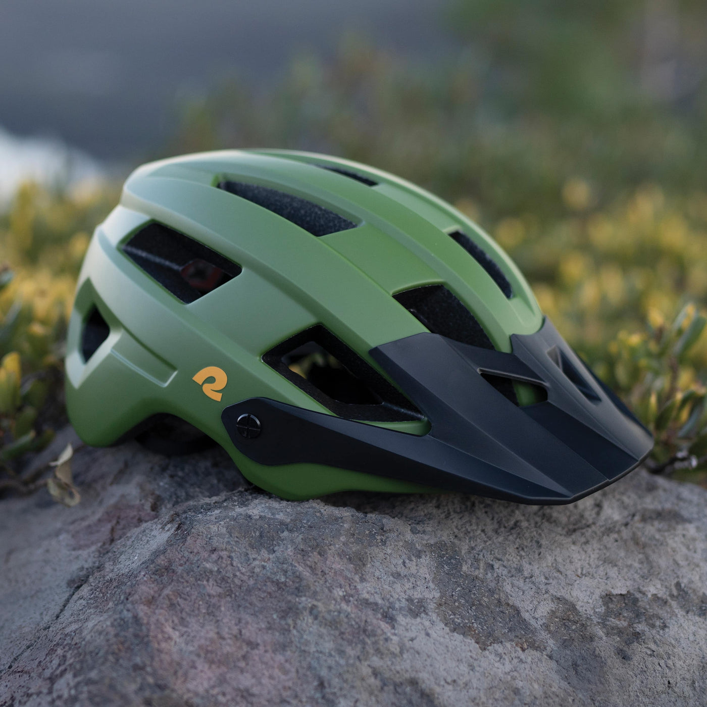 ﻿Rowan Mountain Bike Helmet | Matte Stone and Black