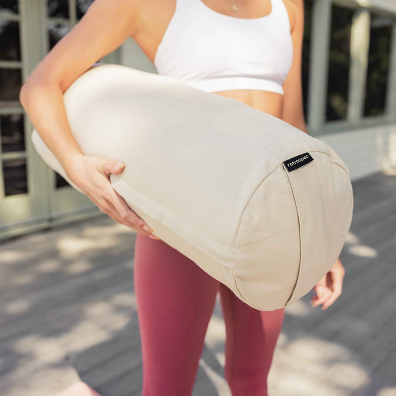 Sequoia Yoga Bolster | Oatmeal Round