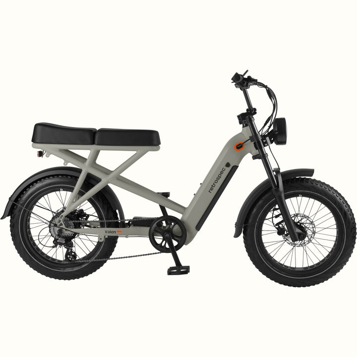 Valen Rev+ 20” Electric Fat Tire Bike - Step Through | Matte Shale