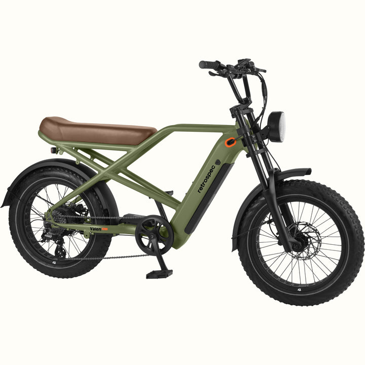 Valen Rev+ 20” Electric Fat Tire Bike | Matte Olive Drab