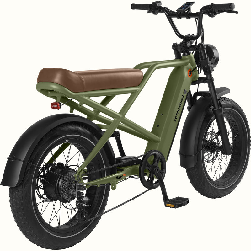 Valen Rev+ 20” Electric Fat Tire Bike | Matte Olive Drab