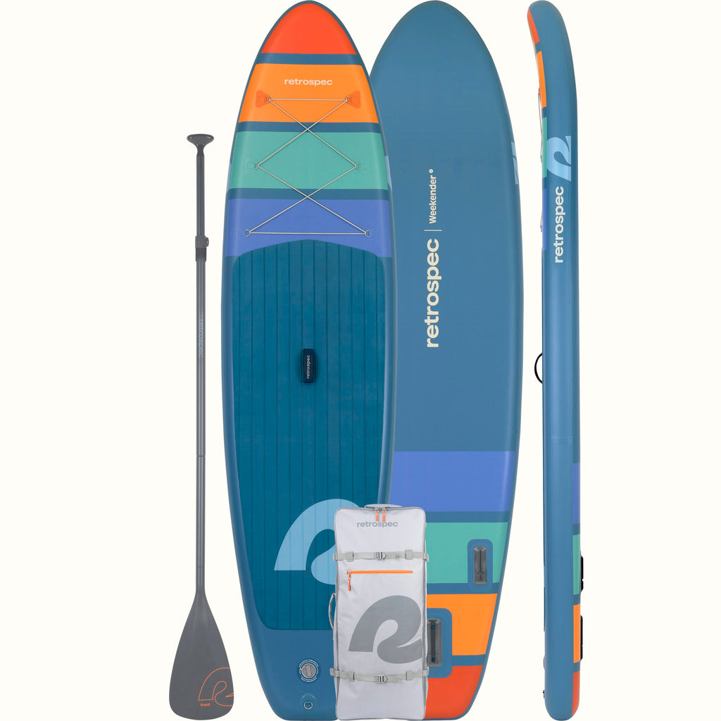 Retrospec Weekender 2.0 Inflatable 10'6 Stand Up Paddle Board Kit