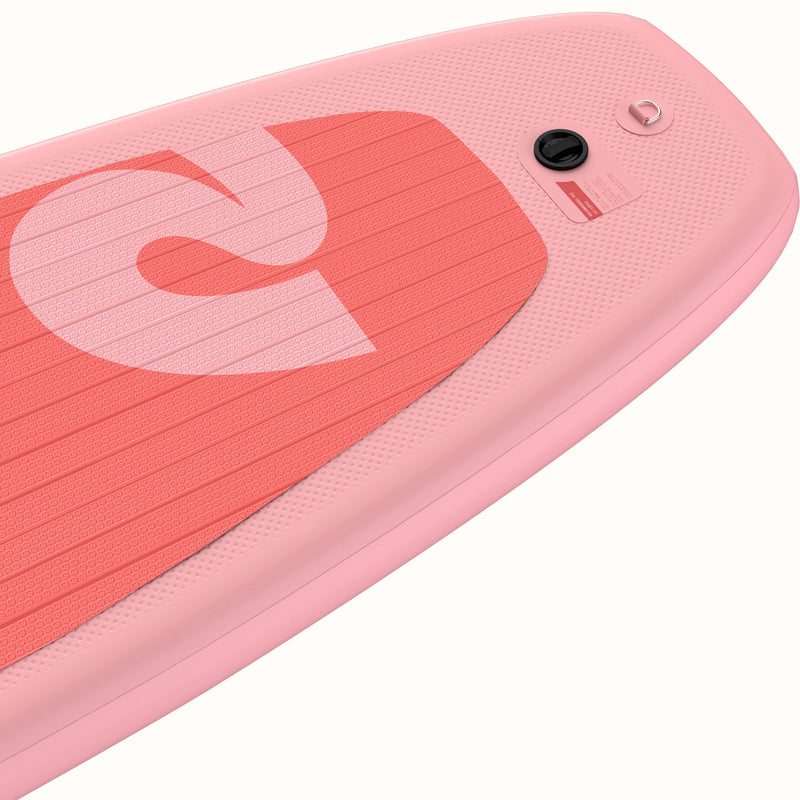 Close-up of the tail of the Weekender Nano Inflatable Paddle Board for Kids.