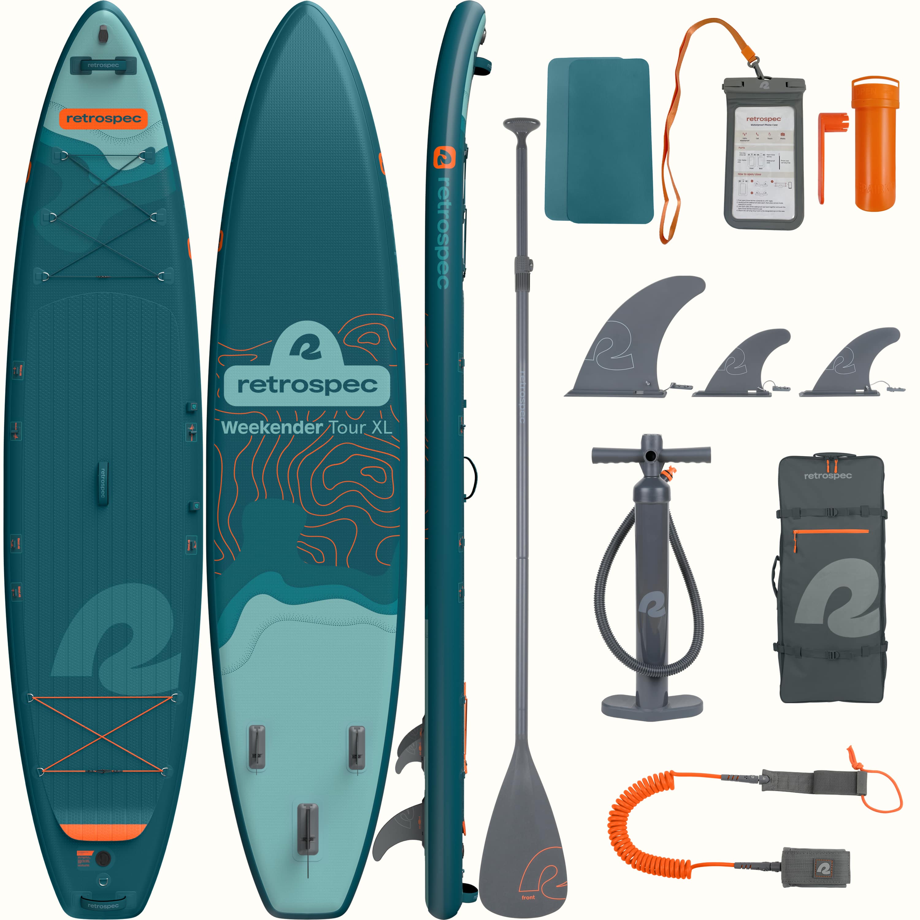 Weekender Tour XL Inflatable Stand Up Paddle Board 12'6'' | retrospec