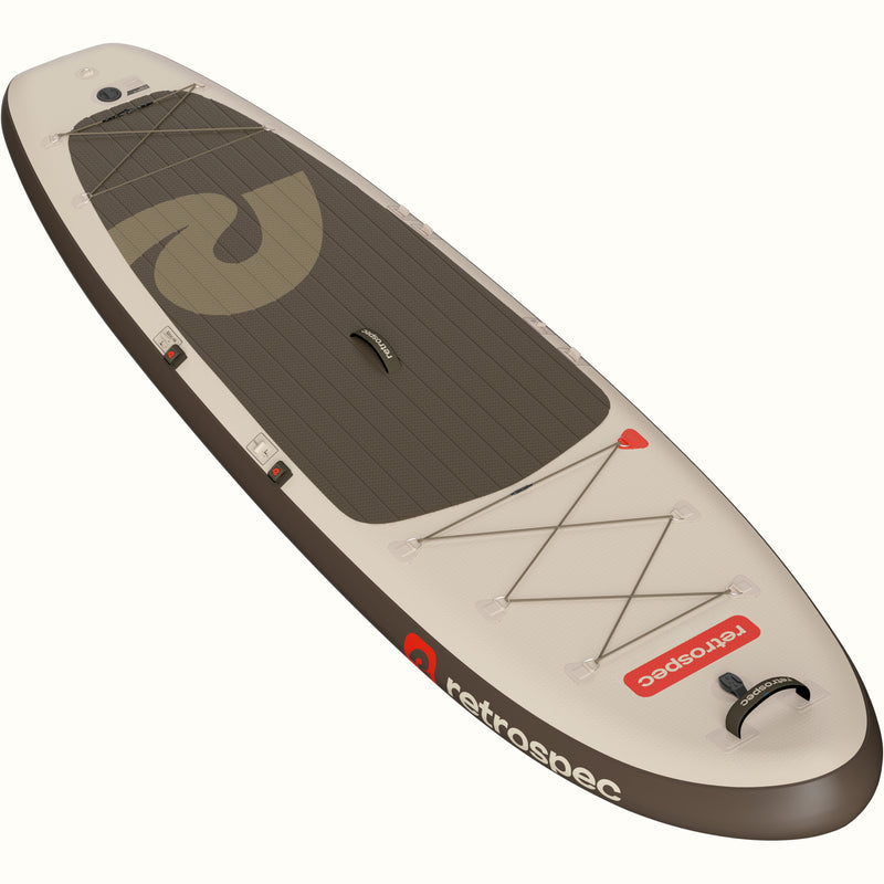 Weekender XL Inflatable Stand Up Paddle Board 11’ with retrospec branding on a white background.