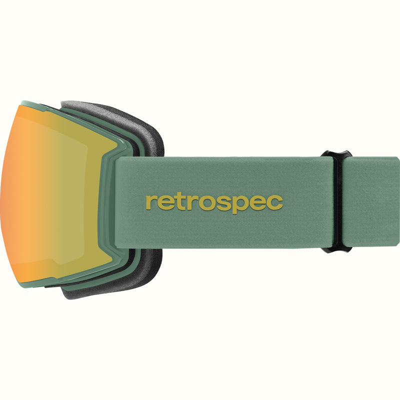 Zenith Ski & Snowboard Goggles | Matte Juniper and Heliodor