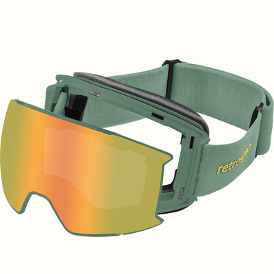 Zenith Ski & Snowboard Goggles | Matte Juniper and Heliodor