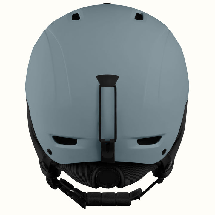 The retrospec Zephyr adjustable ski helmet in Matte Arctic Dusk, viewed from the back with its rear dial visible.