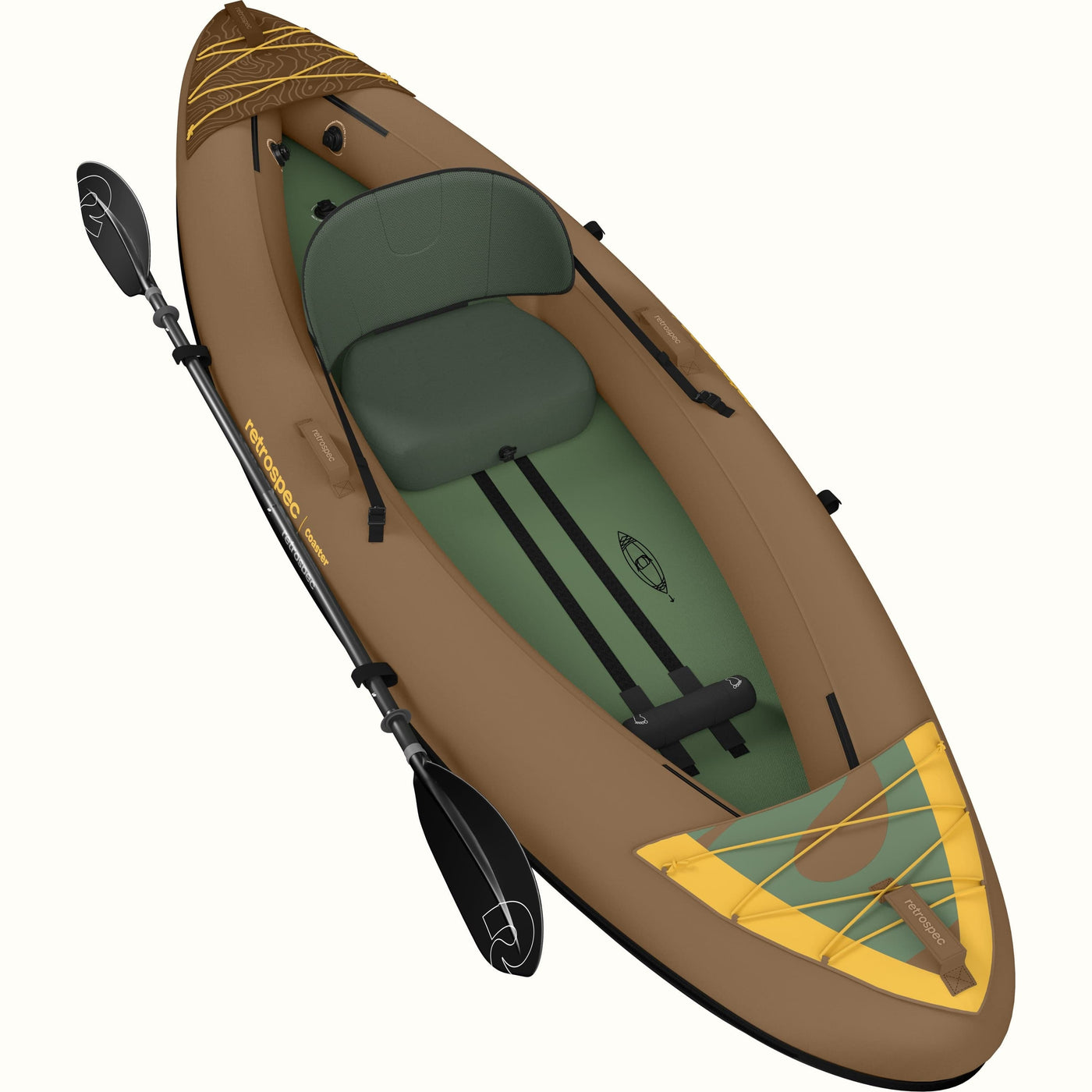 Coaster Inflatable Kayak - Single/Tandem | Retrospec