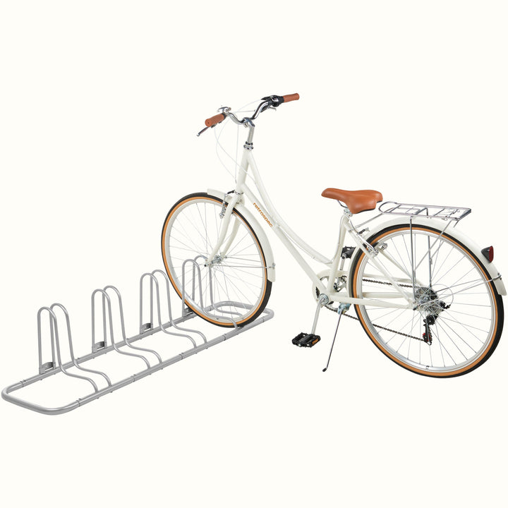 Stash Garage Bike Rack | 4-Bike Silver