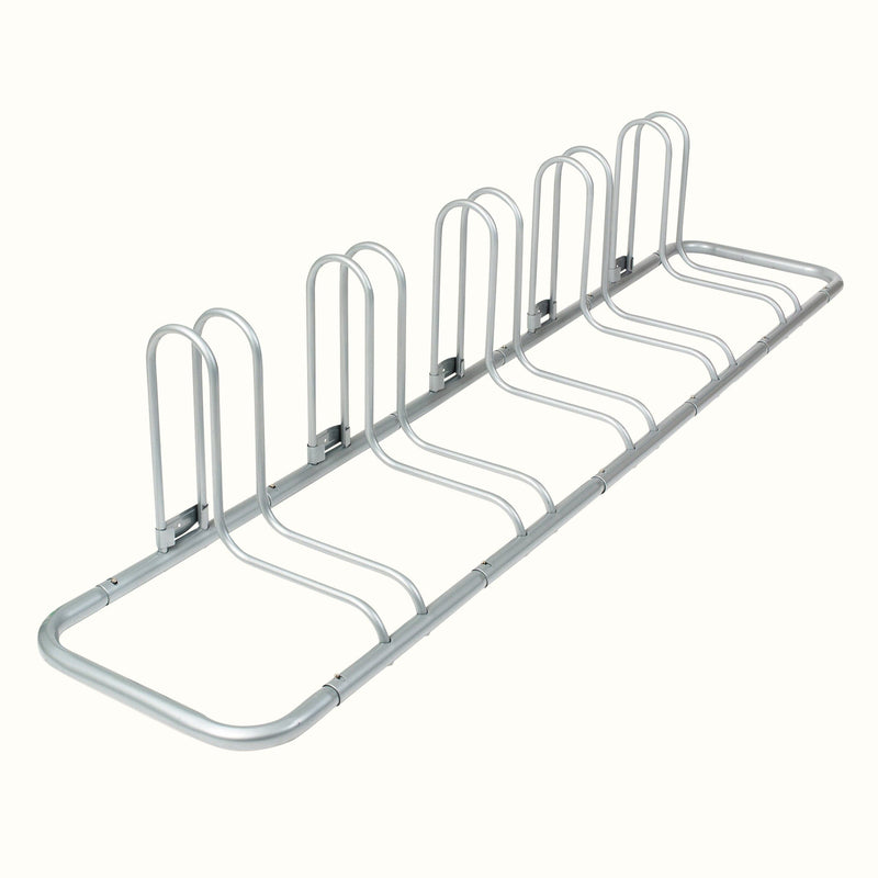 Stash Garage Bike Rack | 5-Bike Silver