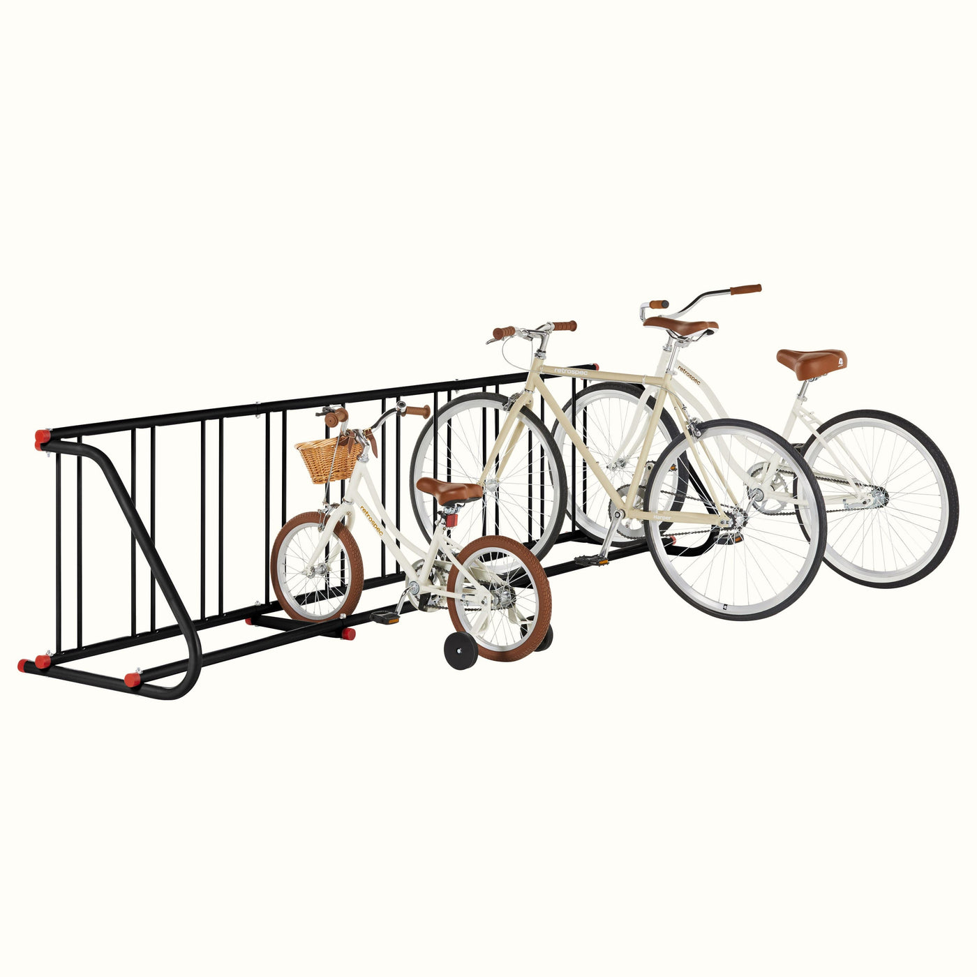 Commercial Bike Rack - Single & Double Sided, 5-20 Bikes | Black 10-Bike Single-Sided