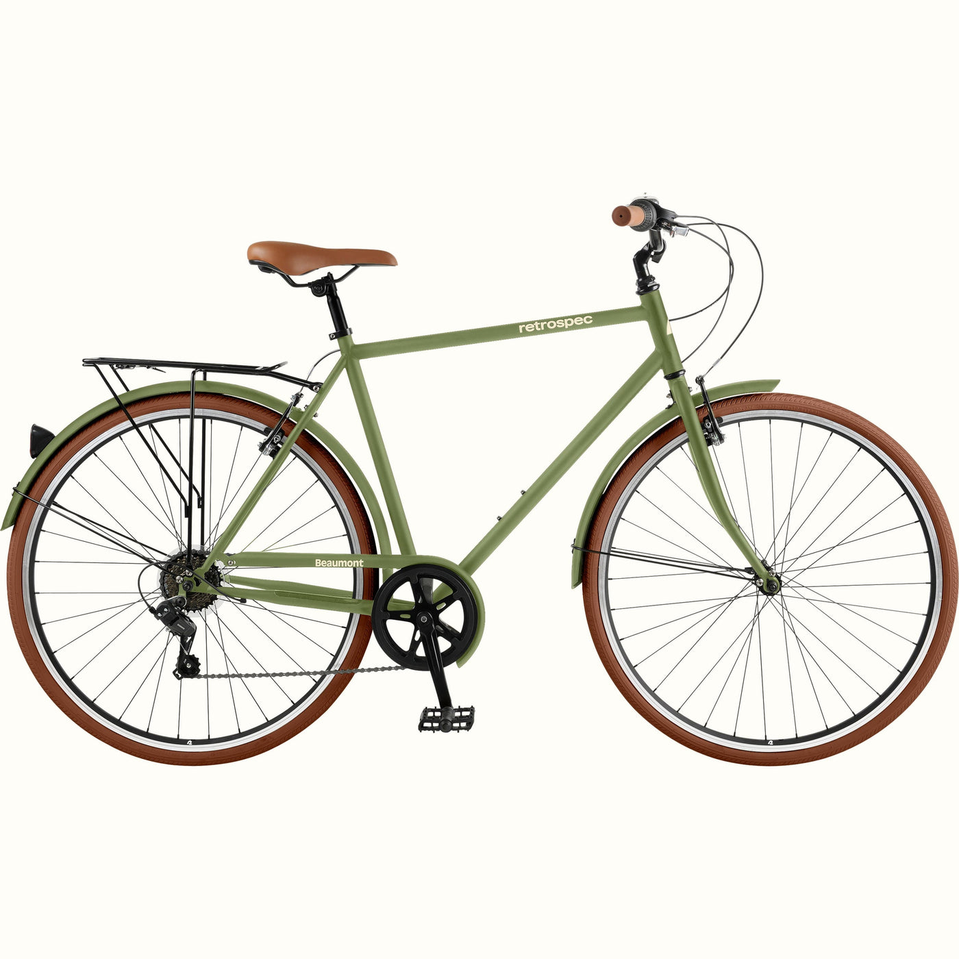 Beaumont City Bike 7s | Matte Olive Drab