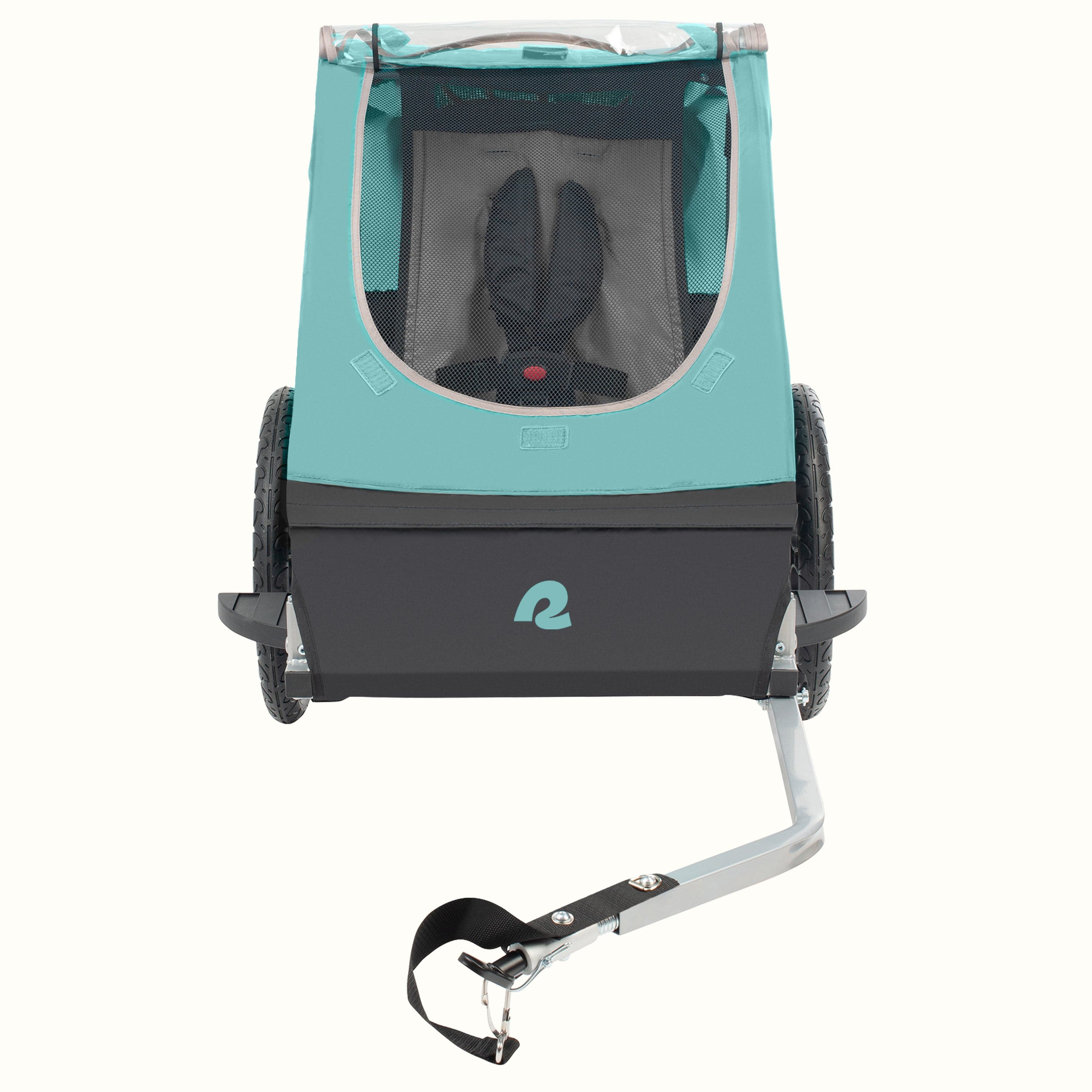 Retrospec rover two passenger children's teal foldable bike trailer sale