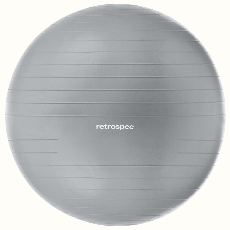 Luna Exercise Ball | Fossil Gray Ball and Base 65cm