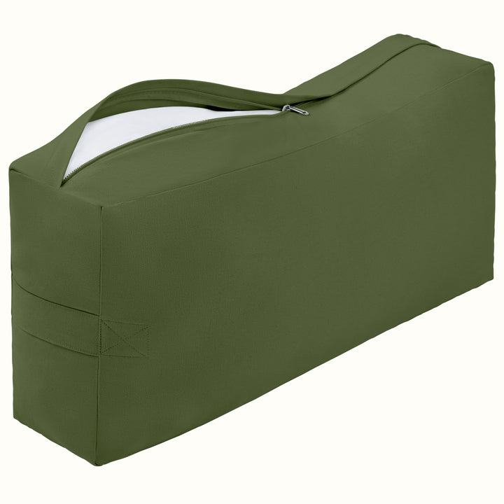 Sequoia Yoga Bolster | Basil Rectangular