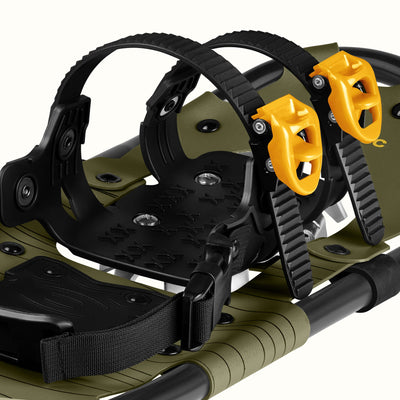 Drifter Lightweight Snowshoes | Olive 21 in (80-120lbs)